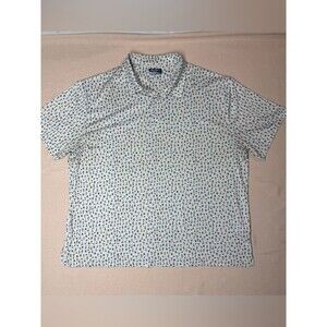 Ben Hogan Performance Polo Shirt – Gray/Blue Cocktail Print – Size XL